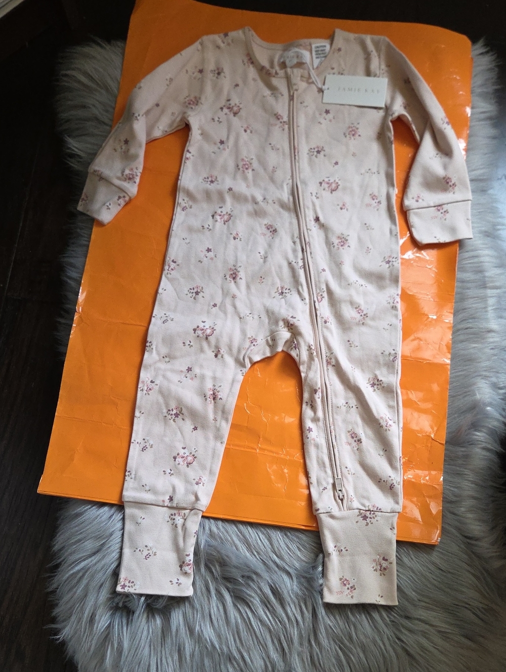 Nwt! Jamie Kay Frankie Onepiece Bodysuit In Petit Fleur Soft Peony Size 2yr